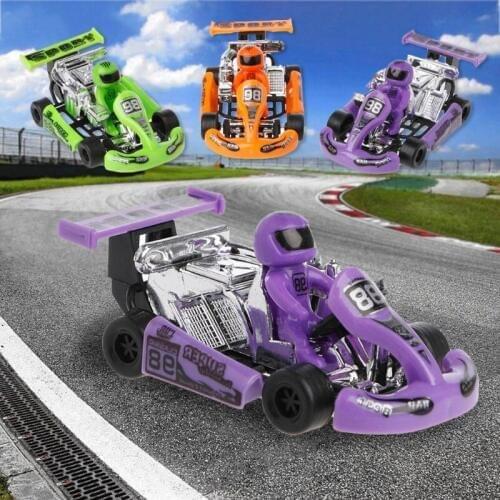 Alloy car model Go-Kart racing game sport vehicle plastic motor pull back toy