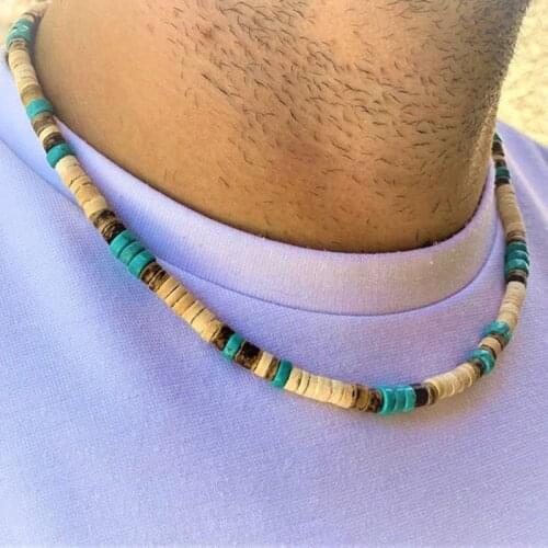 Mens Beaded necklace Necklace African Necklace Surfer necklace Mens necklace