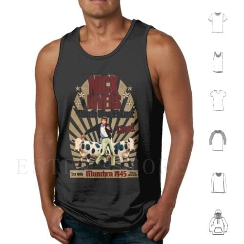 Nick Rivers-Live! Tank Tops Vest Sleeveless Nick Rivers Top Secret Comedy Movie Movies Film Films Cult Movie Classic The