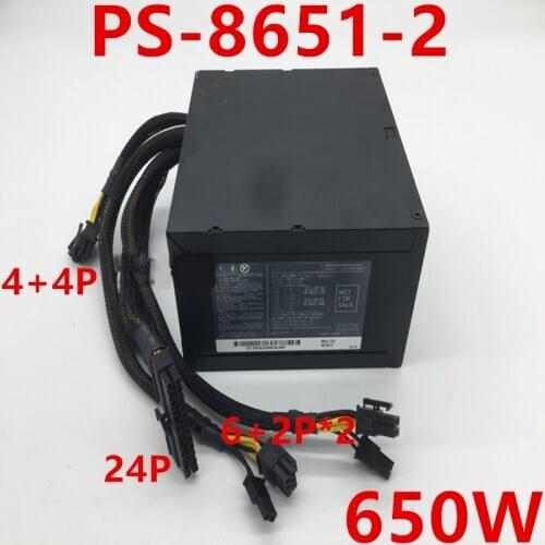 New PSU For Liteon Pazer 650W Power Supply PS-8651-2