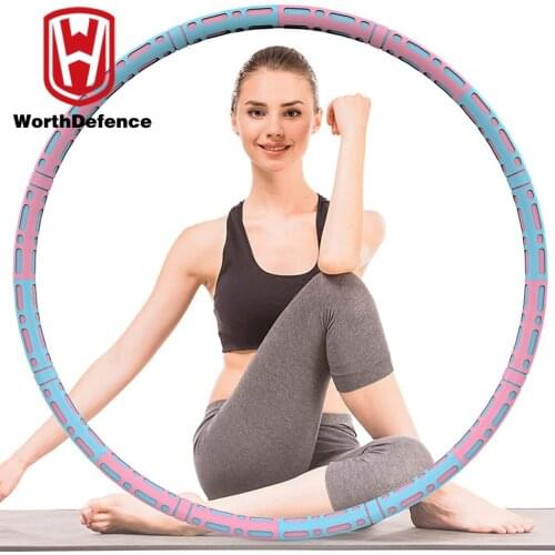 Worthdefence Sport Hoops Weight Loss Home Gym Fitness Gymnastics Hoop for Slimming Waist Training Workout Exercise Equipment
