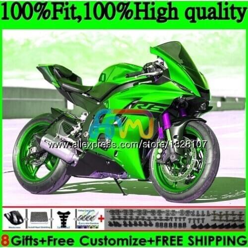 Light green Injection OEM For YAMAHA YZF600 YZF R6 YZFR6 17 18 19 118BS.40 YZF 600 R 6 YZF-600 YZF-R6 2017 2018 2019 Fairings