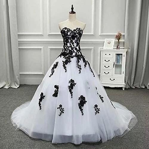 Charming Back Appliques Sweetheart Ball Gown Wedding Dresses Vestido De Noiva Tulle Court Train Formal Bridal Gown Bride Dress