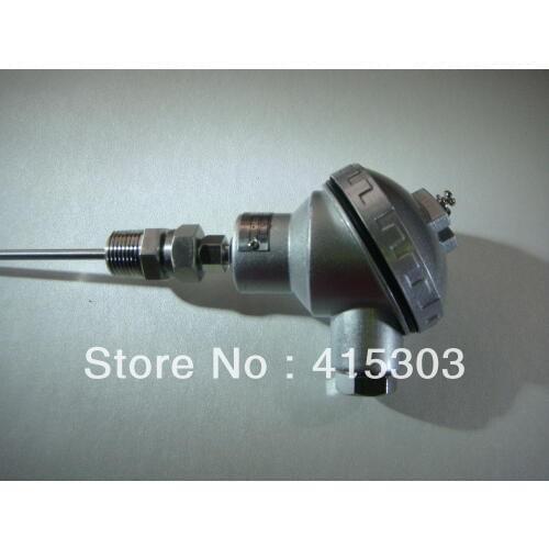 5*200mm Class A Thin Film Pt100 Transmitter with 1/2NPT Movable Thread 4-20mA output