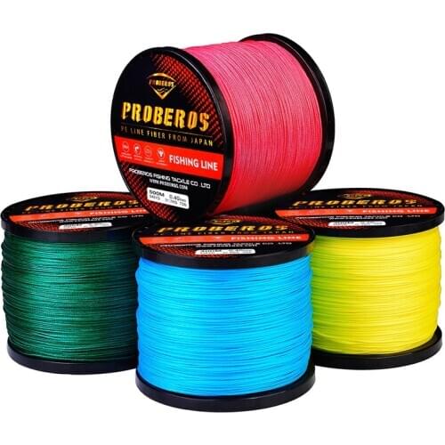 Pe Nylon Kite Green Braid Fishing Line 9 Strands 500m Tool Carp Sea Fishing Braided Line Anti Bite Line Accessories