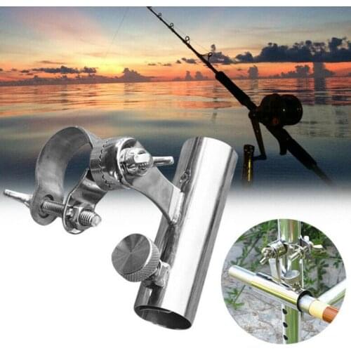 Anti-slip Hardware Bracket Marine Chair Mount Practical Fishing Rod Holder Clamp Stainless Steel Boat Corrosion Resistance Clip