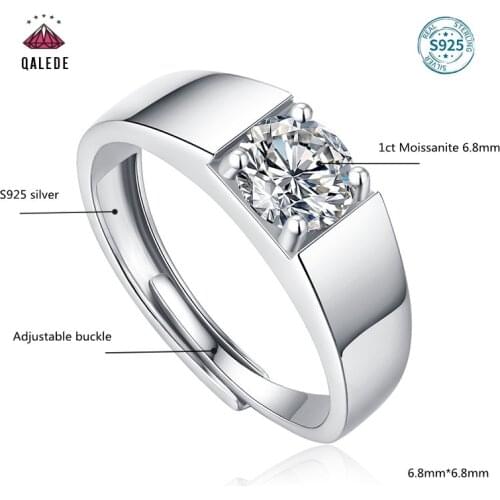 QALEDE Rings With Diamonds