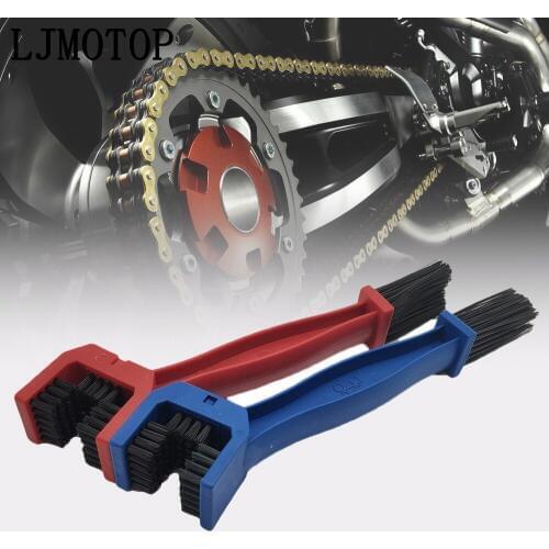 Motorcycle chain brush Cleaner Gear Grunge Outdoor Cleaner Scrubber Tool For Kawasaki Ninja 650R Ninja ER6F Ninja ER6N W800 Z750