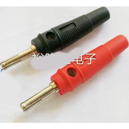 Smonisia 20pcs/lot Banana Plug 4mm Terminal Socket Free Welding Cross-recess High Current Speaker Instrument Connector