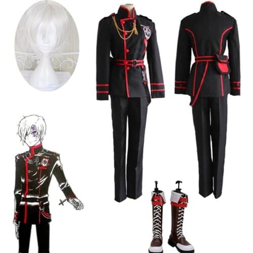 Anime D.Gray-man Cosplay Costume Allen Walker Performance Costumes Outfits Men Women Halloween Party Tops Pants Role Play Wig