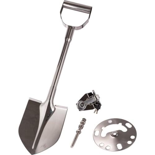 Spare Car Tire Shovel Multifunctional Metal Shovel Outdoor Survival Emergency Tools With Locked Buckle