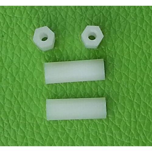 100pcs M3*13 mm Nylon column Hexagon straight column separation column support plastic separation column Two-way stud