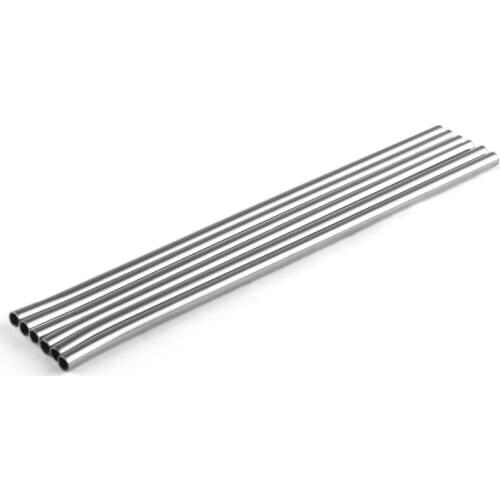 1000 pcs 205 mm / 8.07" Stainless Steel Reusable Straws For Beer Fruit Juice Drink Eco-Friendly Straight Metal Drinking Straw