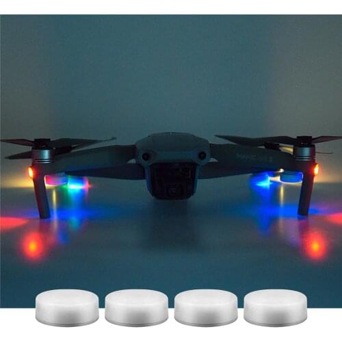 4pcs/set Universal Drone Night Flight Light Escort at Night Flashing Light for Mavic Air 2/Mavic Mini/Spark Drone Accessories