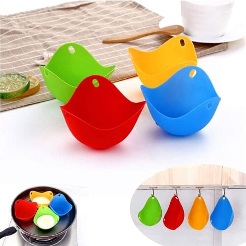 Ayevin 4PCS Silicone Egg Poacher Poaching Pods Pan Mould Kitchen Cooking Tool Accessories