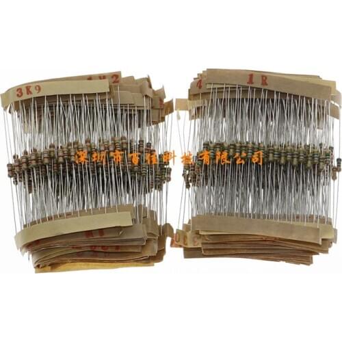 860pcs Free freight 1/4W Carbon Film Resistor Pack 86 Different Resistance Values (0r-10m) Each 10 E12 Element Bag