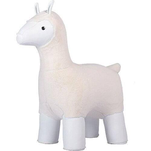 LARGE CUTE ALPACA STOOL Microfiber Leather Surface A Special Furniture For Your Home Decoration Cute Alpaca Stool
