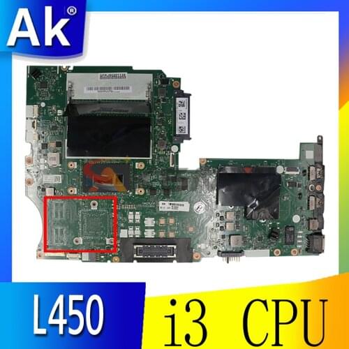 For Lenovo ThinkPad L450 notebook motherboard 00HT797 00HT795 AIVL1 NM-A351 Mainboard With Intel CoRE i3 CPU 100% Fully Tested
