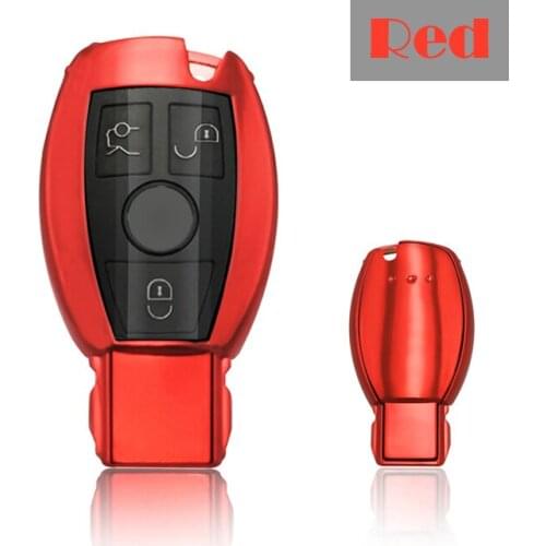 For Mercedes Benz AMG A B C E S CLS CLK CLA SLK Class W203 W205 W210 W211 Soft Car Remote Key Full Cover Case Shell Keychain Bag