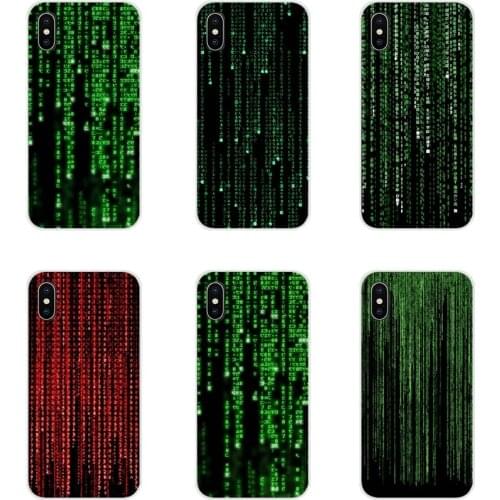 For Samsung A10 A30 A40 A50 A60 A70 M30 Galaxy Note 2 3 4 5 8 9 10 PLUS Fashion Matrix Code Accessories Phone Shell Covers