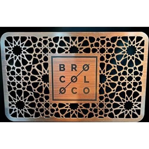 Hot sale cheap wholesale customized antique bronze metal card