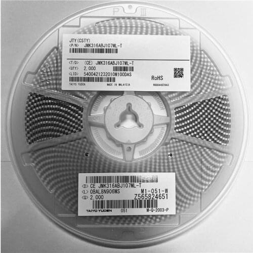 JMK316ABJ107ML-T/1206 100UF 6.3V M X5R Chip capacitors EMK325BJ226KM-T/1210 22UF 16V K X5R TMK316BBJ226ML-T/1206 22UF 25V M X5R