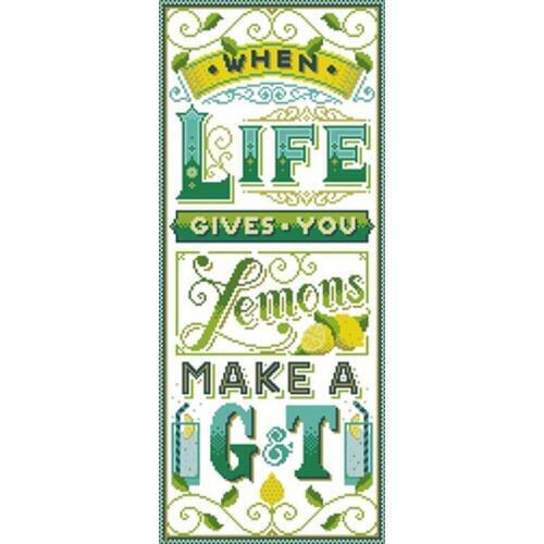 Lemon alphabet illustration Counted Cross Stitch 11CT 14CT 18CT DIY Cross Stitch Kits Embroidery Needlework Sets home decor