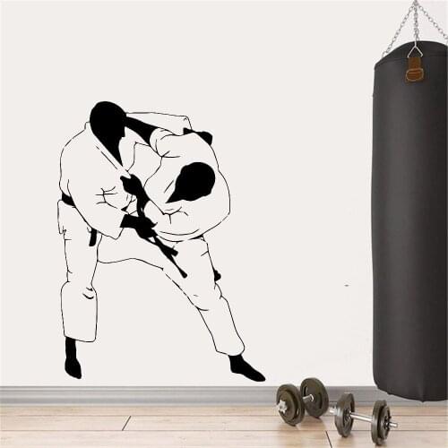 Judo Wall Stickers Modern Art Wall Decoration For Kids Room Living Room Home Decor Decal Mural