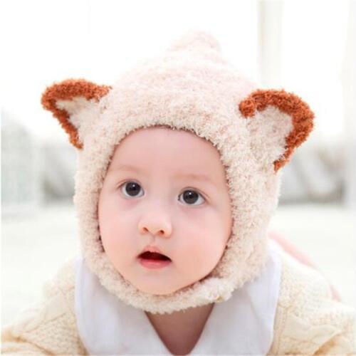 New Soft Baby Winter Hat Cap Kids Baby Girls Boys Plush Thick Hat Beanie Infants Warm Hat