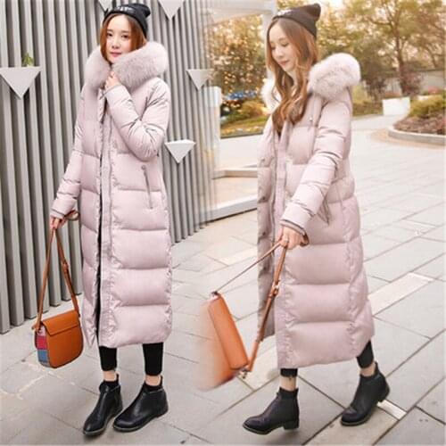 Big Fur 2019 New Parkas Female Winter Coat Women Plus size Winter Jacket Womens Outwear Parkas for Women Winter Down Jacket 864