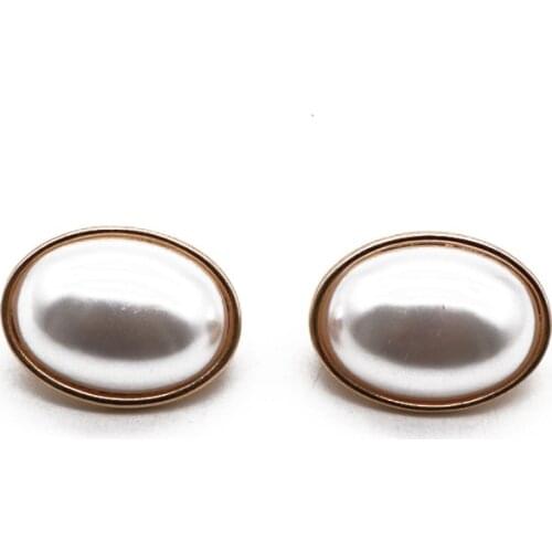 Alloy New-Designs Earrings Oval Shape Pearl Modern Female Vintage Jewelry