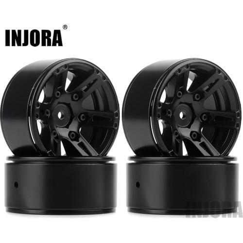 4PCS Metal Wheel Rim 1.9 Inch BEADLOCK for 1/10 RC Rock Crawler Axial SCX10 90046 AXI03007 TAMIYA CC01 D90 TF2 Traxxas TRX-4