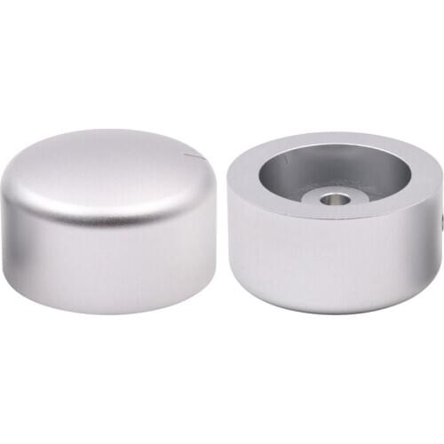 KYYSLB 44x25mm All-aluminum Knob Solid Aluminum Alloy Volume Potentiometer Knob Cap Rotary Gear Cap Tube Amplifier Knob