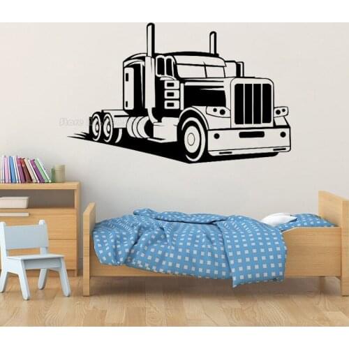 Working Truck Tractor Bulldozer Vinyl Wall Sticker Bedroom Decal Decoration Kids Girls Nursery Boys Teenage Room Decor LL2759