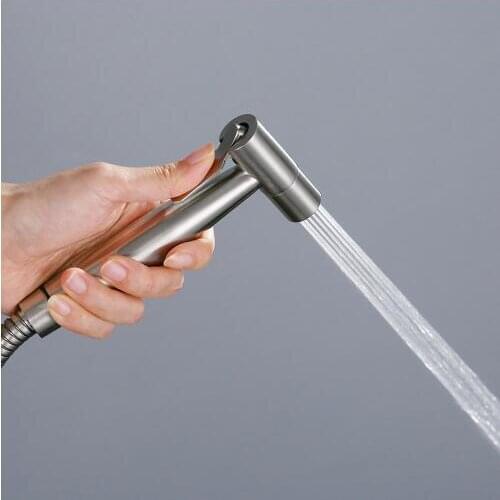 Handheld Toilet Bidet Sprayer Kit Stainless Steel Hand Bidet Faucet for Bathroom Hand Spray Shower