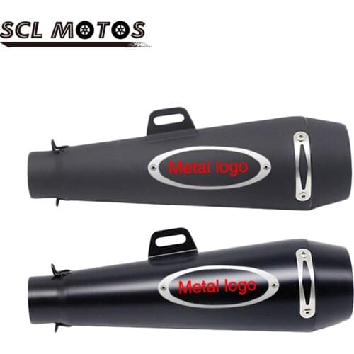 SCL MOTOS New 51MM Motorcycle Exhaust Pipe Muffler Silencer M4 Left Muffler For Honda Yamaha Kawasaki Moto Model ATV