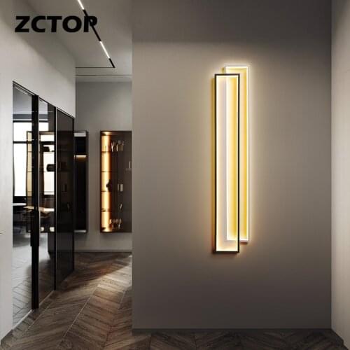 New Modern LED Wall Light Living Room TV Background Decoration Line Strip Lamp Home Indoor Lighting Fixture AC 110V Sconce Lamps