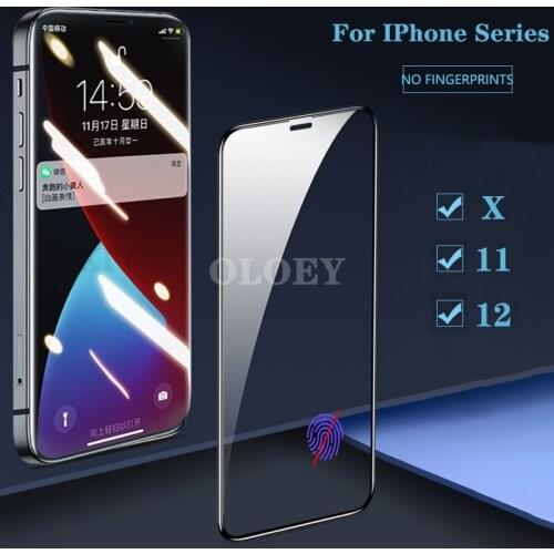 Full Cover Protective Glass on For iPhone 11 12 pro Max Screen Protector Tempered Glas For iPhone X XR XS Max SE 2020 Glass Film