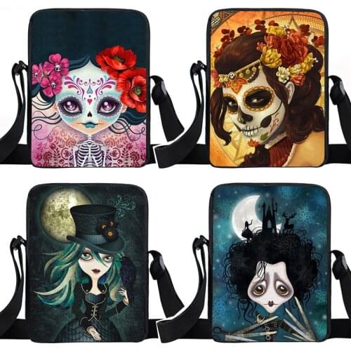 Gothic Steampunk Mini Messenger Bag Women Handbag Girls Shoulder Bags For Travel Small Satchel Cross Book Bag Gift