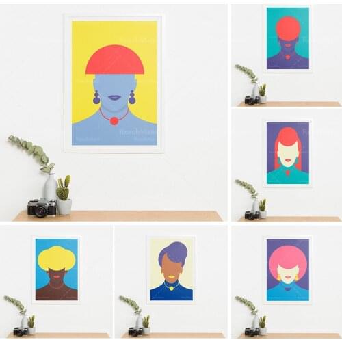 Female Abstract Art Prints | Color Portrait Prints | Feminist Artworks | Decorative Murals | Moore Art Gallery Decorative Canvas