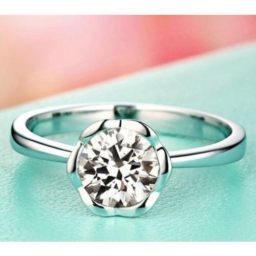 Creative Flowers Wild 925 Sterling Silver Ring Women Exquisite Elegant Engagement Unique Diamond Luxury Wedding Gift Girlfriend