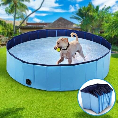 Dog Pool Foldable Dog Swimming Pool Tub Bathtub Pet Swimming Pool for Dogs Cats Kids Environmental Protection Sturdy