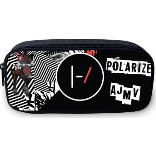 2019 VEEVANV Twenty One Pilots Pattern Pencil Case for Boys Large Purse Fashion Girl Wallet Cool School Box Student Supplies Bag