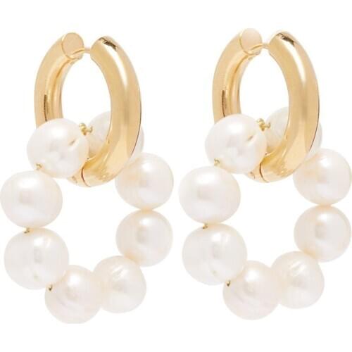 Alibaba aliexpress fashion korean natural real women timeless pearly freshwater pearl earring wholesale 2020 new jewelry gifts