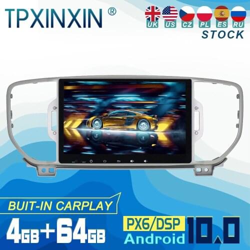 For Kia Sportage 2016-2018 Android 10 Carplay Radio Player Car GPS Navigation Head Unit Car Stereo WIFI DSP BT