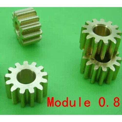 DIY CNC automatic machine stepper motor gear hole 5MM metal gear 0.8 module 13 teeth model toy accessories free shipping