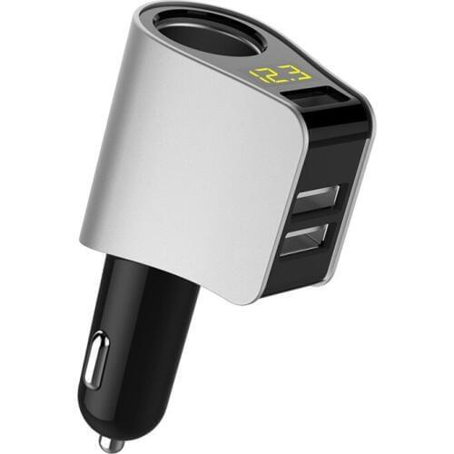 Car Charger LED Display Three USB Port Fast Charger Voltage Detection Car Styling For Audi a4 a3 q5 q7 a5 b6 b8 a6 c5 b7 c6