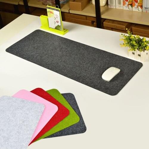YuBeter Big Keyboard Mouse Pad Large XXL Office Computer Desk Mat Anti-slip Wool Felt Gaming PC Laptop Cushion 80X30CM Mousepad