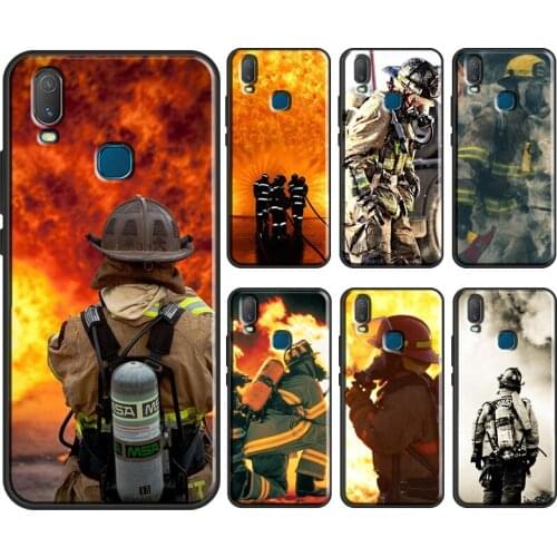Firefighter Fireman Heroes Phone Case For Vivo Y1S Y11 2019 Y12 Y15 Y17 Y19 Y20 Y30 Y50 Y91C V17 Neo V20 SE Cover