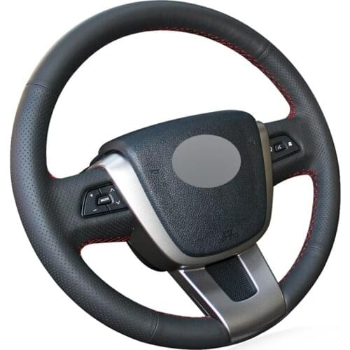 Black PU Faux Leather Hand sewing Car Steering Wheel Cover for Geely SX7 EX7 EX8 GX7 Emgrand X7 X8